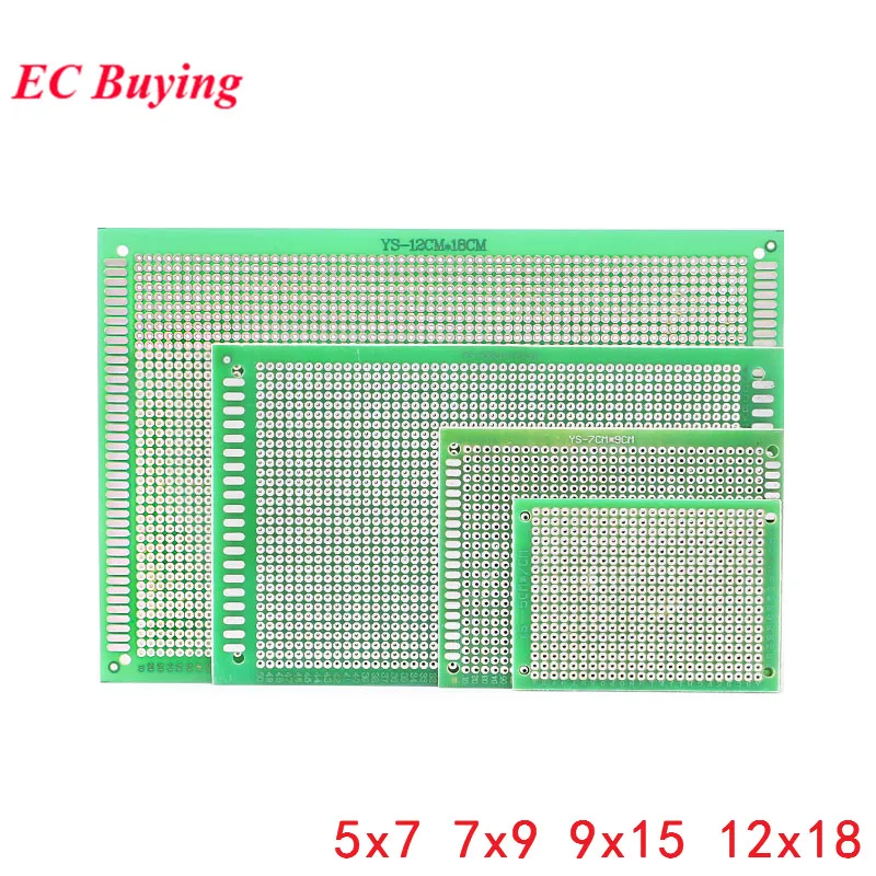 4 шт./лот 5x7 7x9 9x15 12x18 см 5*7 7*9 9*15 12*18 Односторонний Прототип PCB DIY универсальная