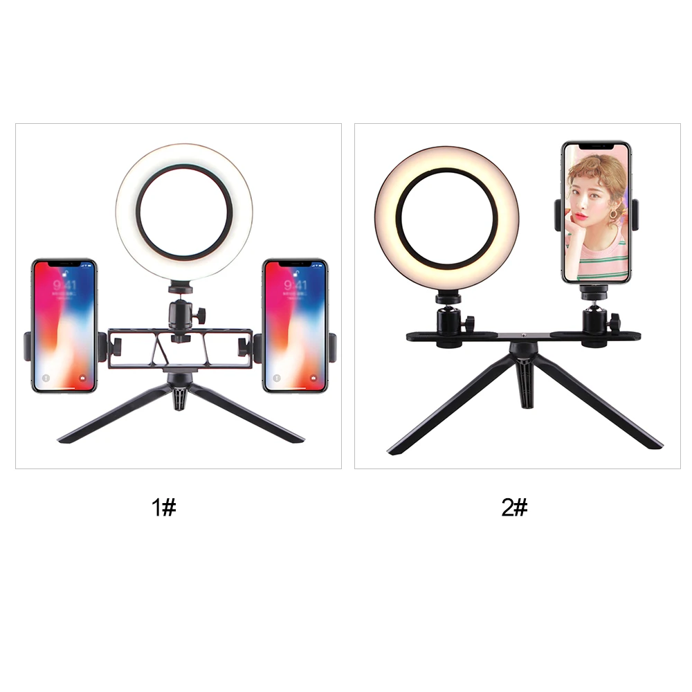 Светодиодсветильник лампа для селфи 5 Вт 160 мм с регулируемой яркостью 2