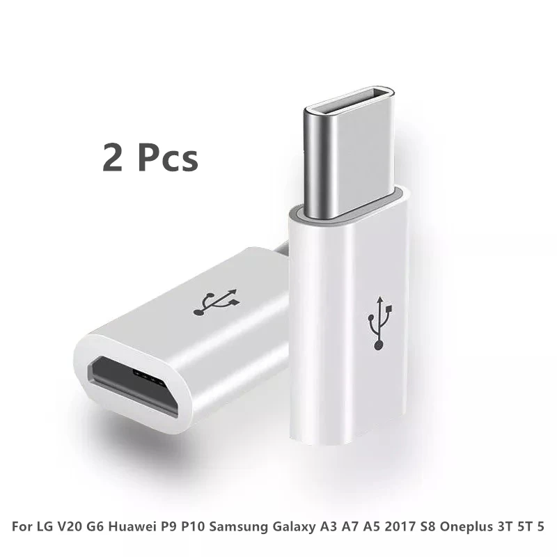 2 шт. Адаптер конвертера для Huawei P9 P10 LG V20 G6 Oneplus 3T 5T 5 Samsung Galaxy A3 A7 A5 2017 S8