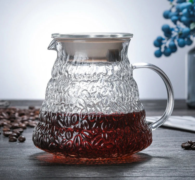 V60 залить над стеклянным кофейником фильтр диапазон стекла кофе пивоварения сервер графин ручной капельный чайник пивоварня бариста Перколятор