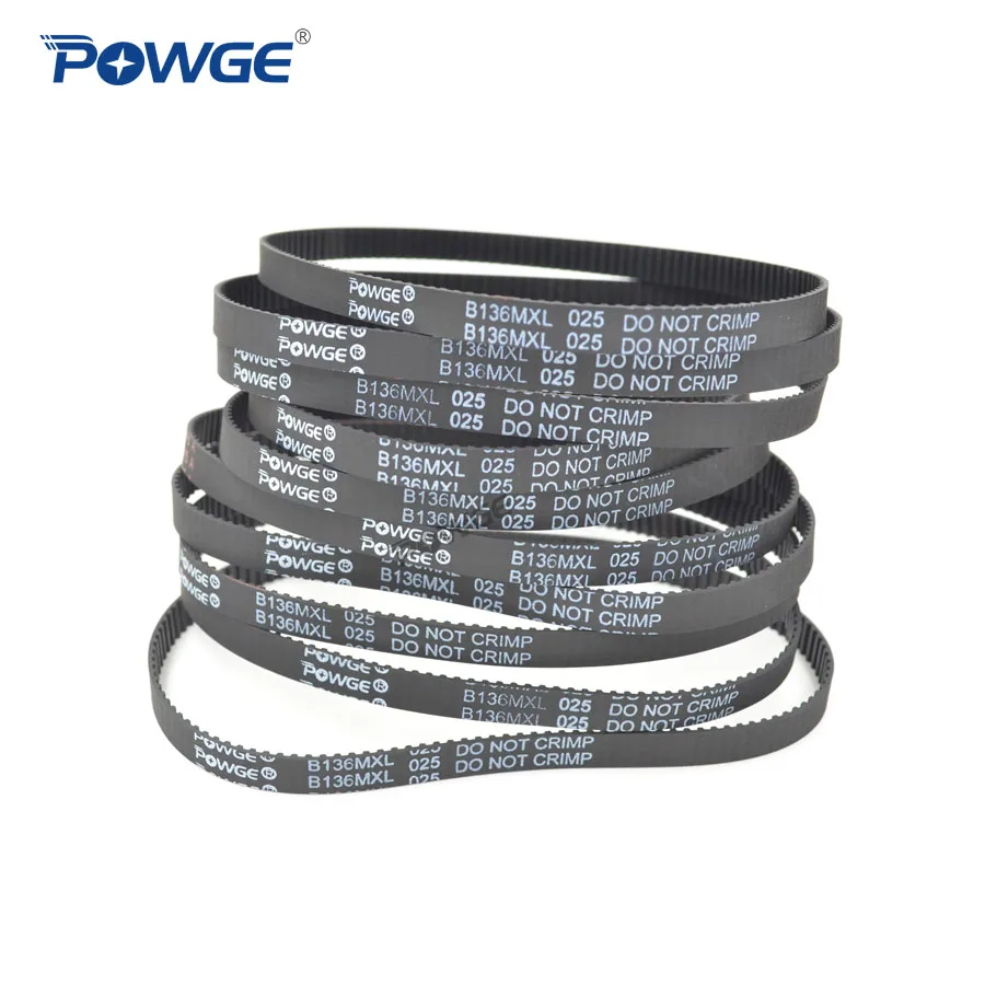 Ремень ГРМ POWGE 10 шт. MXL B135 B136 B138 B139 ширина 6 35 мм 025 зубьев 135 136 138 ремень синхронный