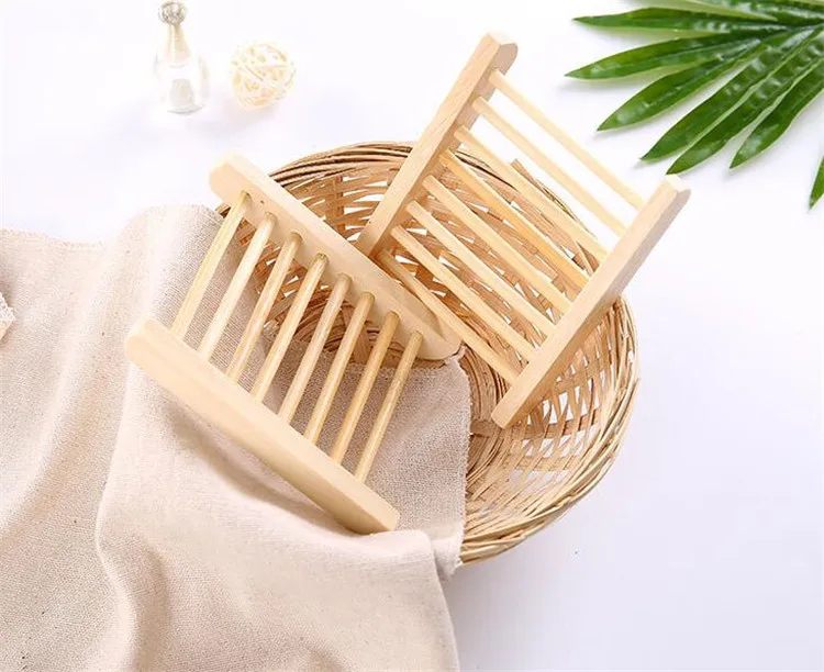Cute Wood Soap Dish Tray Holder Soap Holder Bathroom Storage Shower Plate Storage Organizer