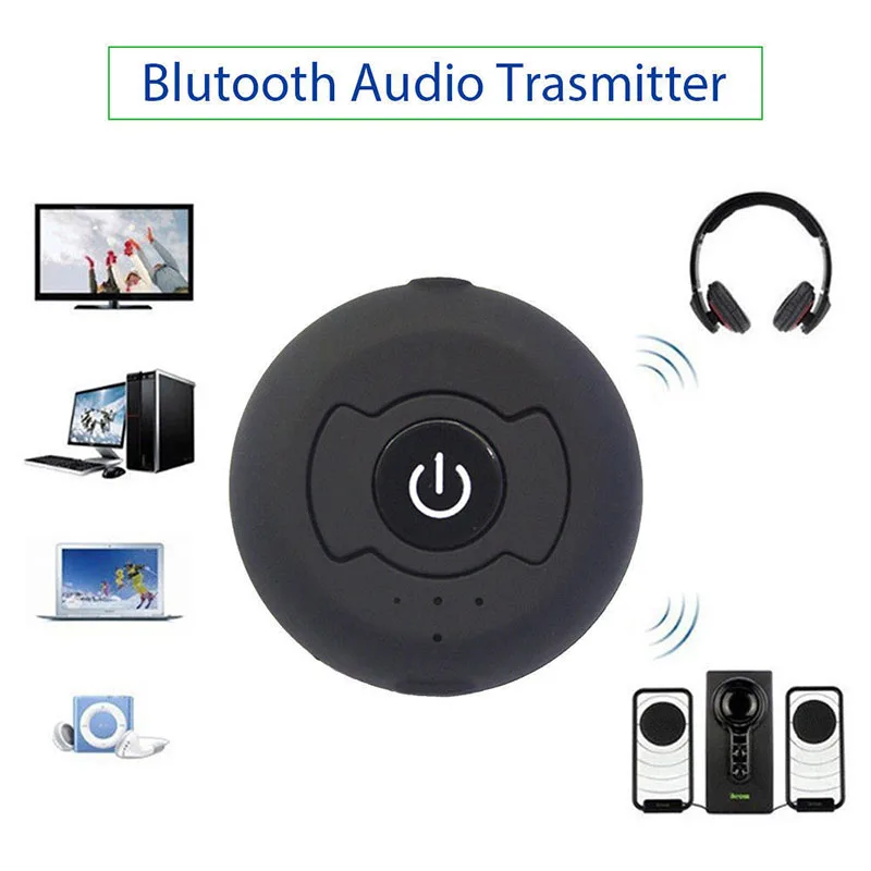 Черный CSR 4,0 двойной Bluetooth аудио передатчик многоточечный Bluetooth 4,0 аудио передатчик беспроводной адаптер 3,5 мм для AV tv DVD