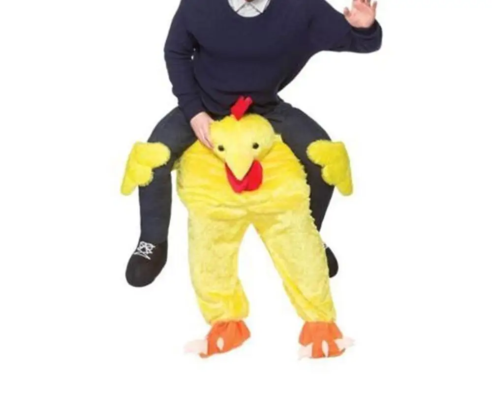 Chicken 30 стильных костюмов «Carry me», Санта-Клаус, Октоберфест, борода, косплей, езда на медведе, Рождество/Хэллоуин, необычный Забавный костюм - Цвет: Chicken
