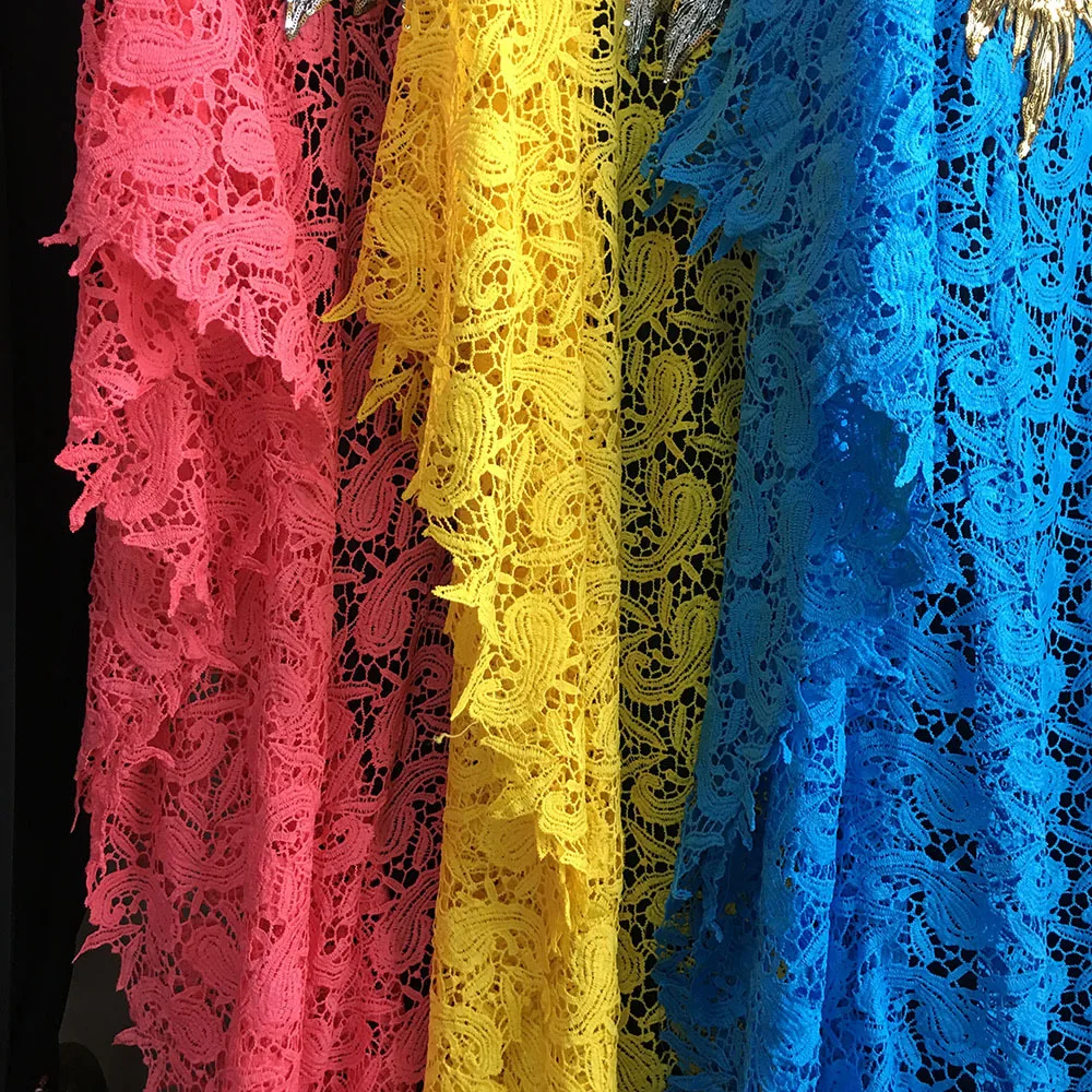 Африканские платья для женщин комплект из 2 частей кружевное платье новый стиль