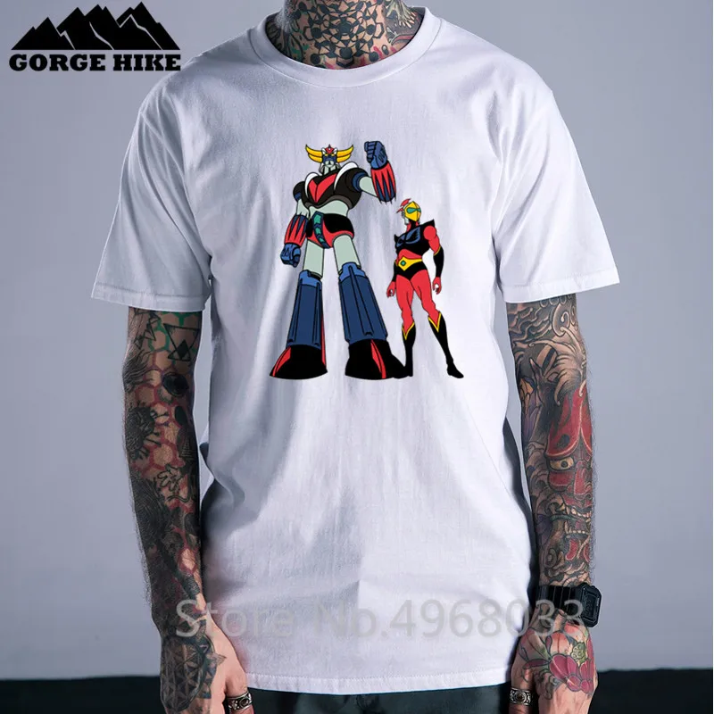 Японский аниме Mazinger Z 3D Футболка с принтом Hombre No Fade Grendizer Goldrake ufo робот размера плюс