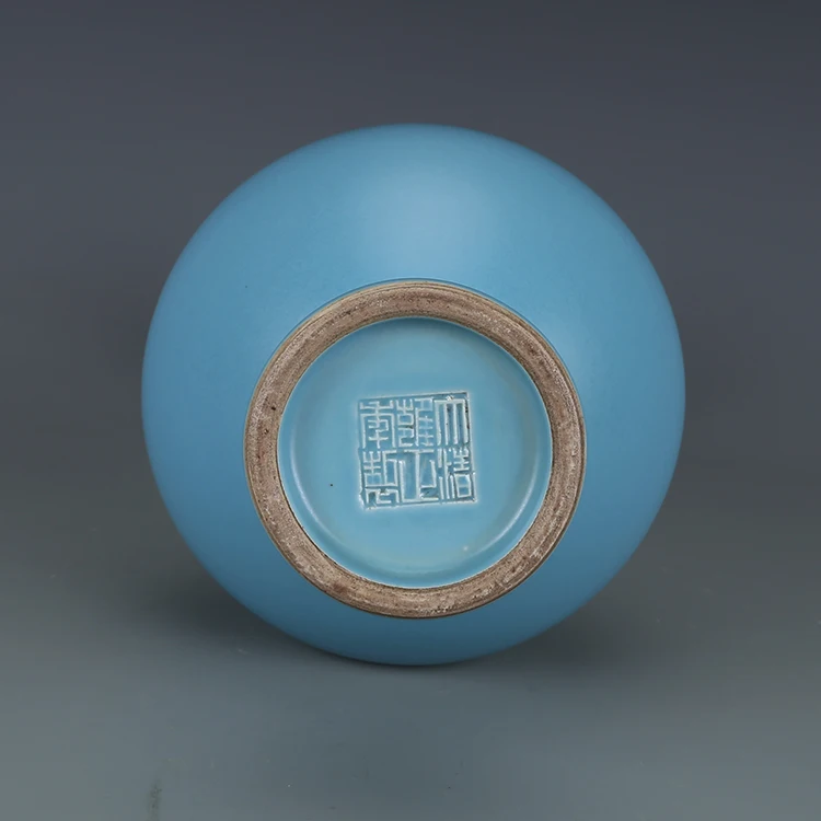 Ручная работа Украшения Антикварной фарфоровой вазы Цин юнчжэн год марка