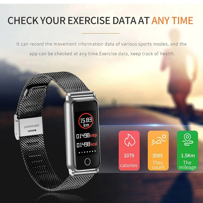 Y8 смарт-браслет для женщин спортивные часы мужчин фитнес-трекер Smartwatch