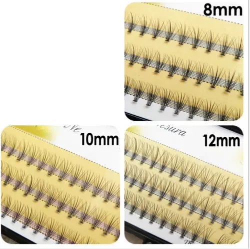 New Natural Long Black Individual False Eyelashes 8mm 10mm 12mm 14mm Available Eye Lash Extension Makeup Tool | Красота и здоровье