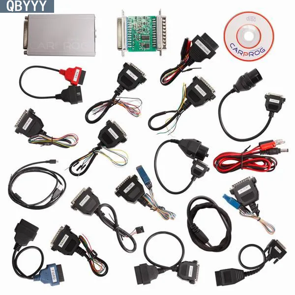 QBYYY полный Carprog V10.05 автомобильный prog Airbag Reset Tool 10 05 инструмент регулировки пробега