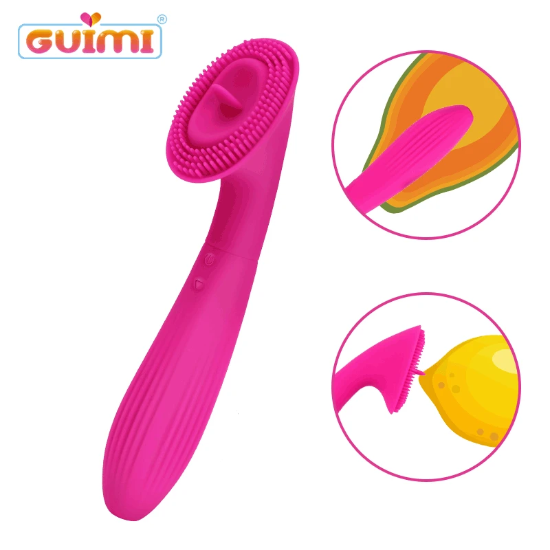 GUIMI Oral Vibrator Nipple Clitoris Masturbator Pussy Massage Licking Tongue for Women Dildo G-Spot Clit Stimulation |