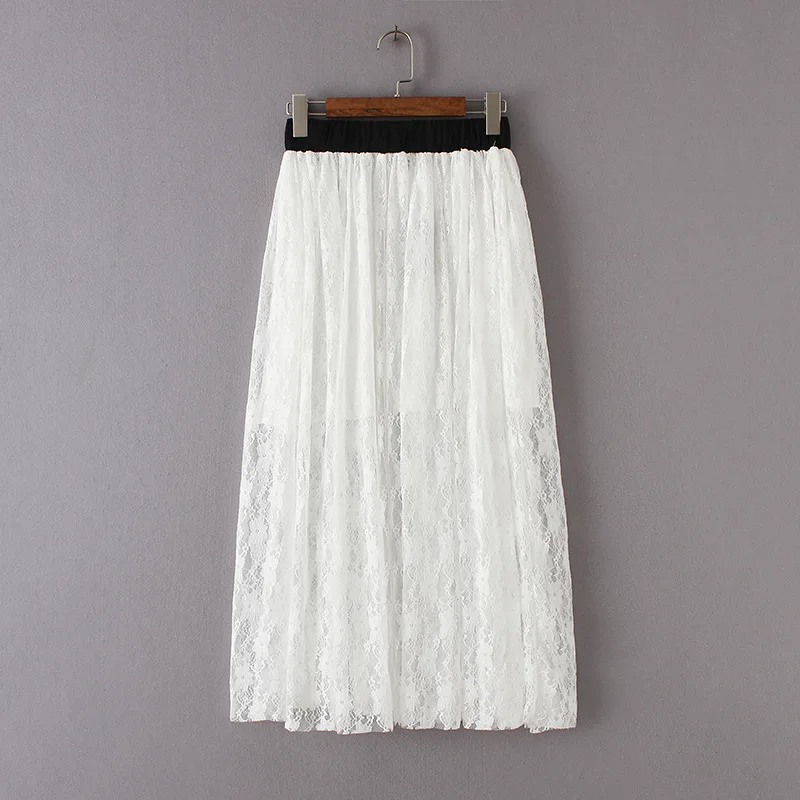 ASDS/кружевная юбка Для женщин элегантные летние Высокая Талия Юбки-карандаши 2018