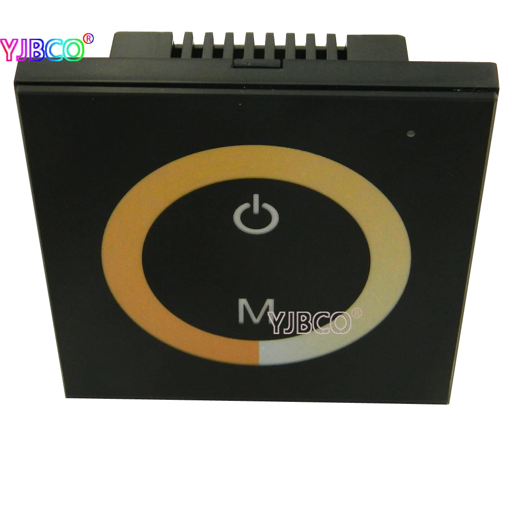 Черная светящаяся Сенсорная панель CCT контроллер цветовой температуры для