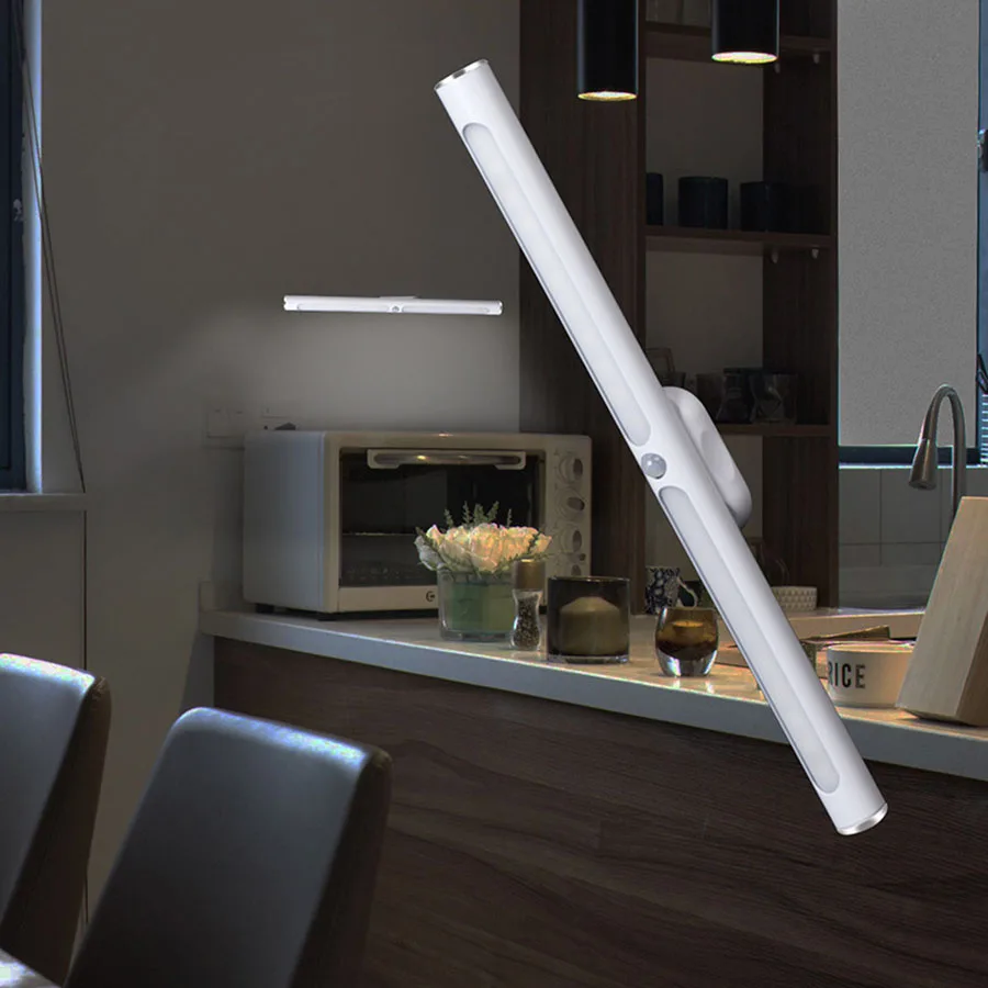 

Wireless Motion Sensor Touch Control USB Rechargeable LED Under Cabinet Lamp 30CM 22leds Wardrobe Cupboard Closet night lights