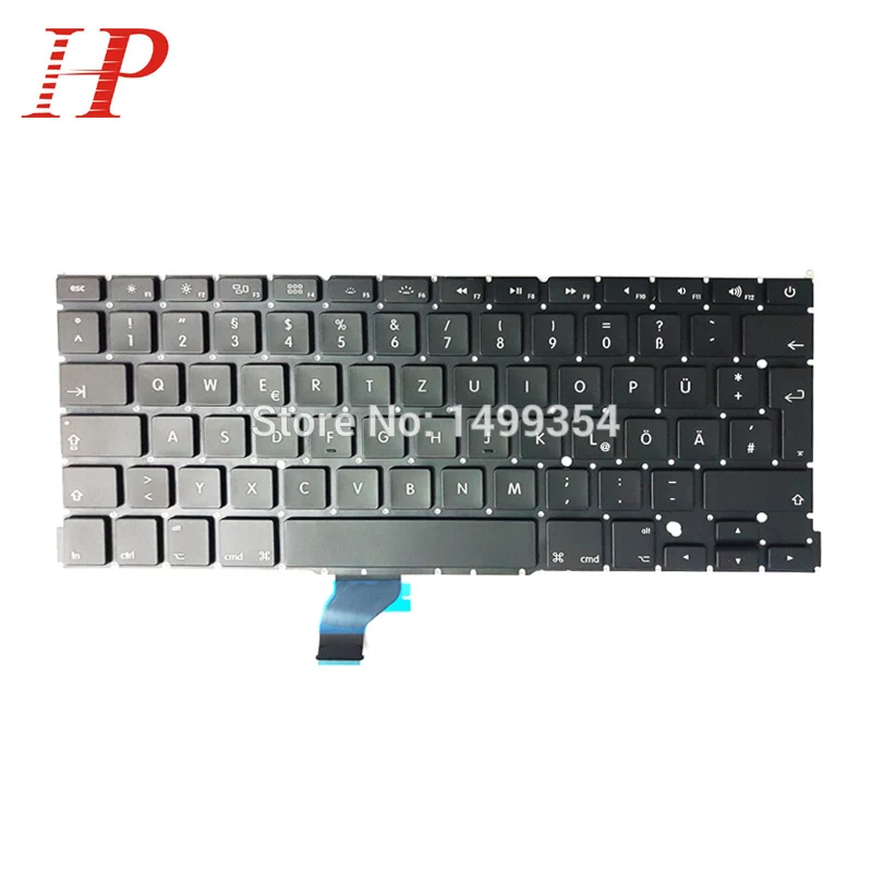Для Macbook Pro Retina 13 &quotA1502 Германия/немецкая клавиатура GR замена клавиатуры ME864 ME865 ME866