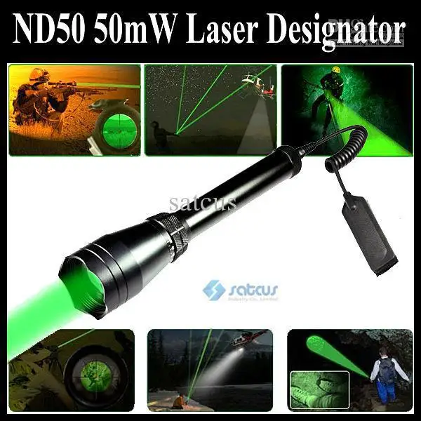 Зеленый лазерный указатель 50 мВт охотничий фонарик с регулируемыми креплениями