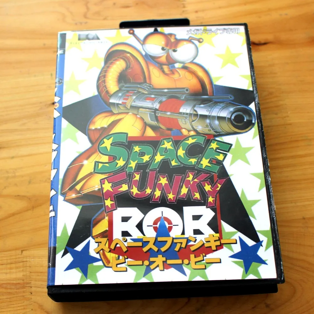 Пространства фанки Боб 16 бит SEGA MD карточная игра с коробку для Sega игры Mega Drive