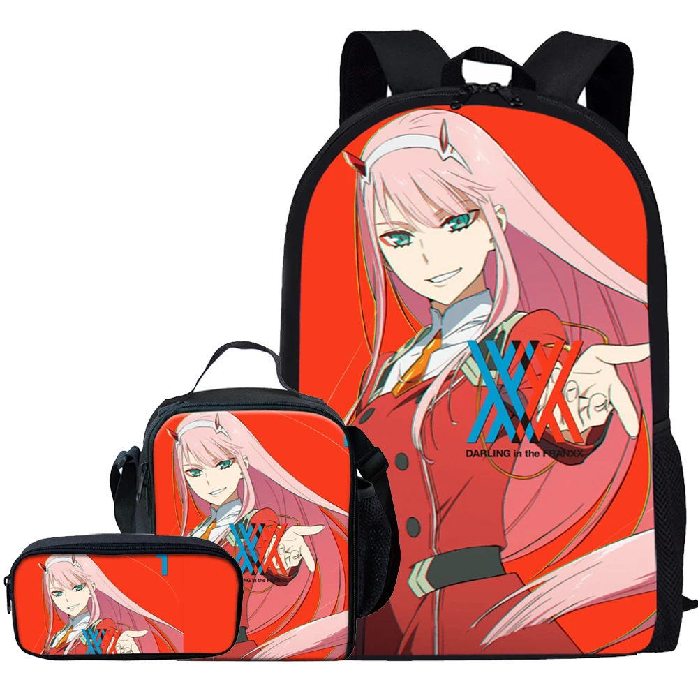 Набор школьных сумок Jackherelook с принтом аниме любимый в Franxx для девочек Детский