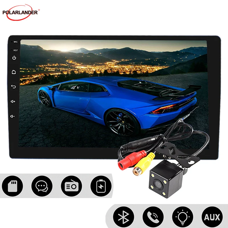 GPS навигация 10 1 дюймов Android 2 din 8 1G 16G Универсальное автомобильное радио WIFI Bluetooth MP5