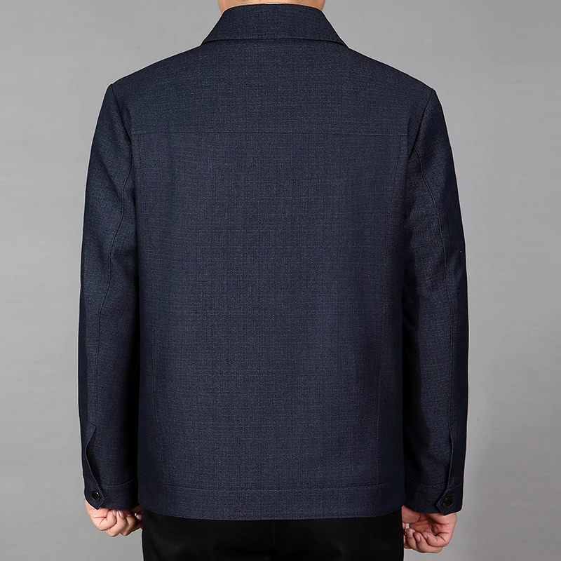 Mu Yuan Yang весенние и осенние мужские пальто куртки Деловые повседневные однотонные