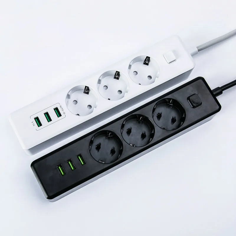 Новый 10A Мощность полосы 3 Порты и разъёмы USB розетки настенная розетка смарт