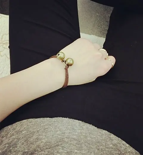 Diy Ручная кожаная веревка ручная одежда ретро колокола Пара Браслеты подружек на