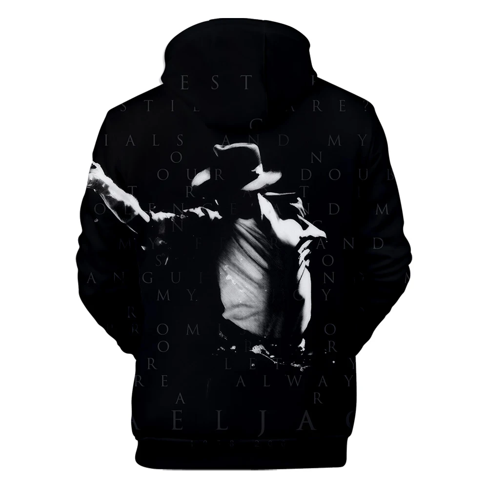 Michael Jackson Hooded Sweatshirt Male pullover Keep warm Hoody Singer Michael Jackson Hip Hop Harajuku Men Streetwear
