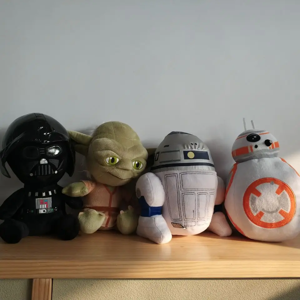 1 шт. 25 см Звездные войны йода BB8 Темный воин робот R2 D2 плюшевая игрушка нано кукла мягкие животные игрушки подарок на год детские игрушки