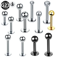 20pcslot 16g 14g titanium piercing labret rings piercing tragus cartilage piercings lip rings piercing ear rings body jewelry
