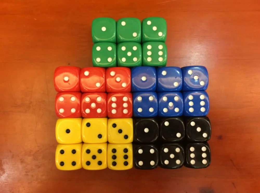 

22MM rounded a small number of color dice, dice, 22 old man special dice