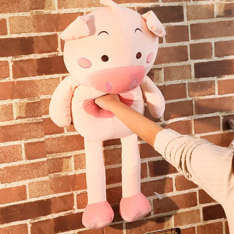 

40-110cm Bigger Size Cartoon Pink Pig Plush Toy Pillow Soft Cushion Chinese Zodiac Doll Birthday Gift
