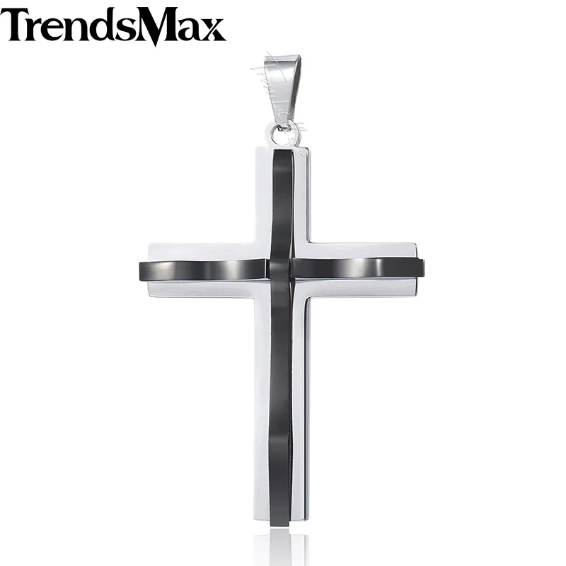 KP604 Trendsmax мужской кулон в виде креста из нержавеющей стали подвески молитва Модные Ювелирные изделия Подарки для мужчин KKPP1 - Окраска металла: KP604