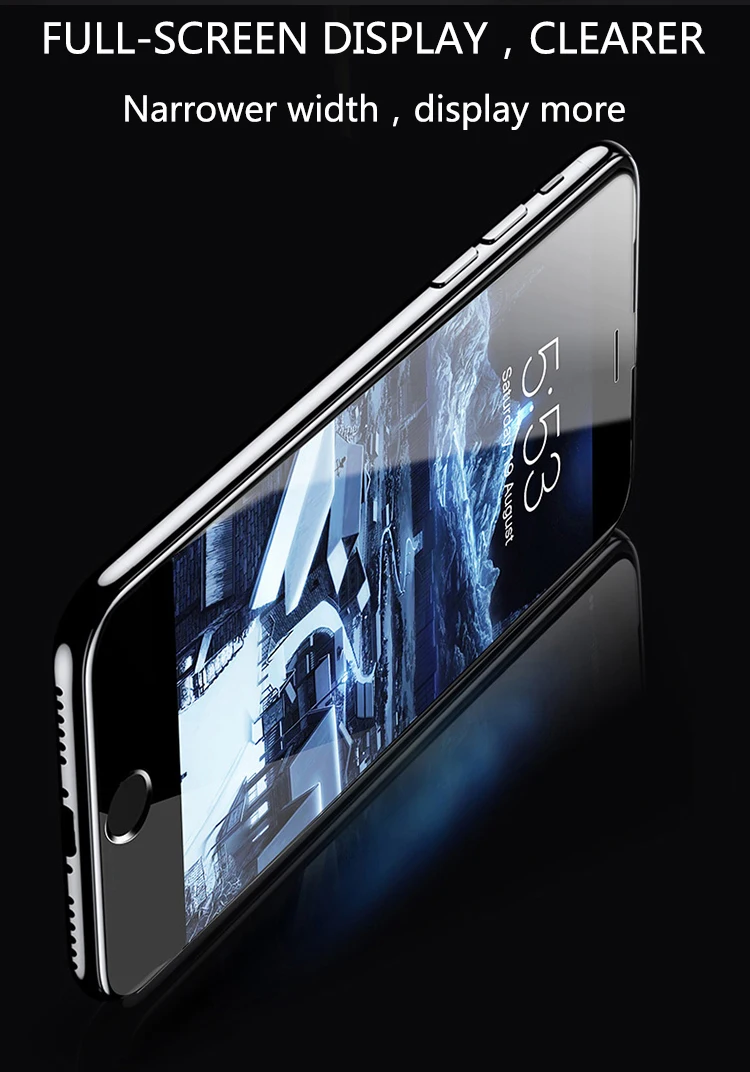 9H HD полное покрытие закаленное стекло для iphone 7 8 6s plus стекло iphone 7 8 Защита экрана для iphone 6 plus 7 plus стеклянная пленка