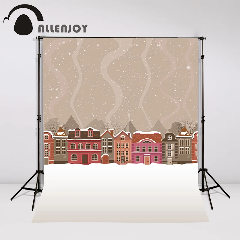Allenjoy фотография фоны снег зима городской пейзаж дети праздник фотосессия