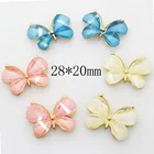 10 шт.лот, металлические пуговицы-бабочки ручной работы для украшения свадьбы, сплав, подарок, одежда, аксессуары для скрапбукинга