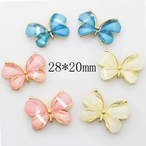 10 шт.лот, металлические пуговицы-бабочки ручной работы для украшения свадьбы, сплав, подарок, одежда, аксессуары для скрапбукинга