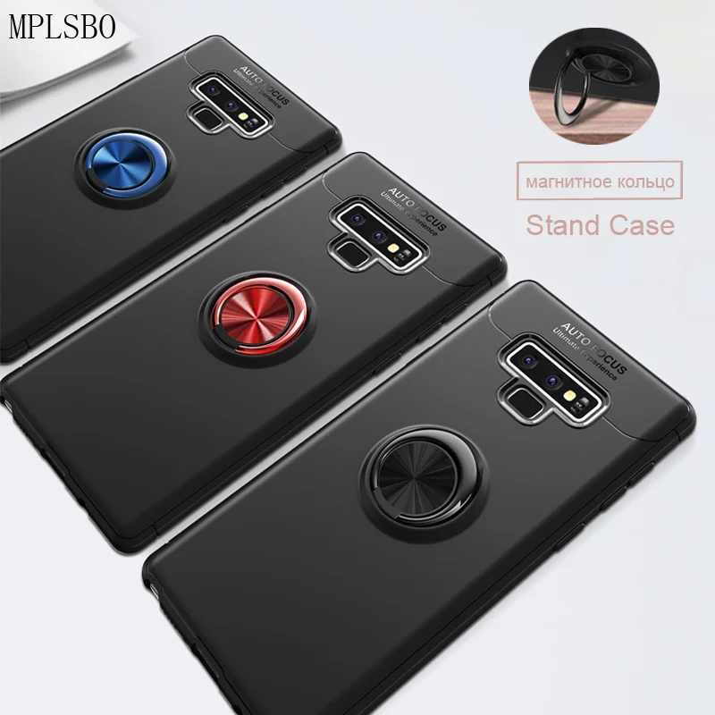 MPLSBO подставка с магнитным кольцом чехол для Samsung S8 S9 Plus Note 8 9 Полный J3 J4 J5 J6 J7 J8 A6 2018