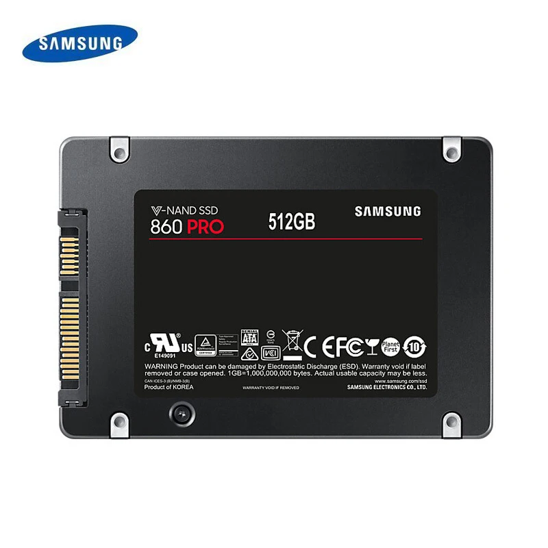 SAMSUNG SSD 860 PRO 256 ГБ 512 Внутренний твердотельный жесткий диск HDD SATA 3 2 5 HHD для ноутбука