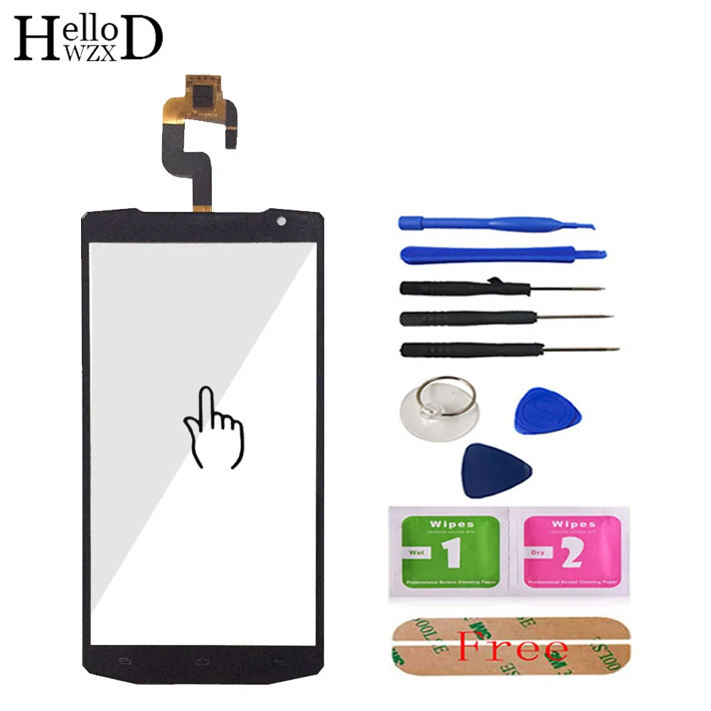 HelloWZXD 5 дюйма для Oukitel K10000 сенсорный экран стекло переднее дигитайзер панель