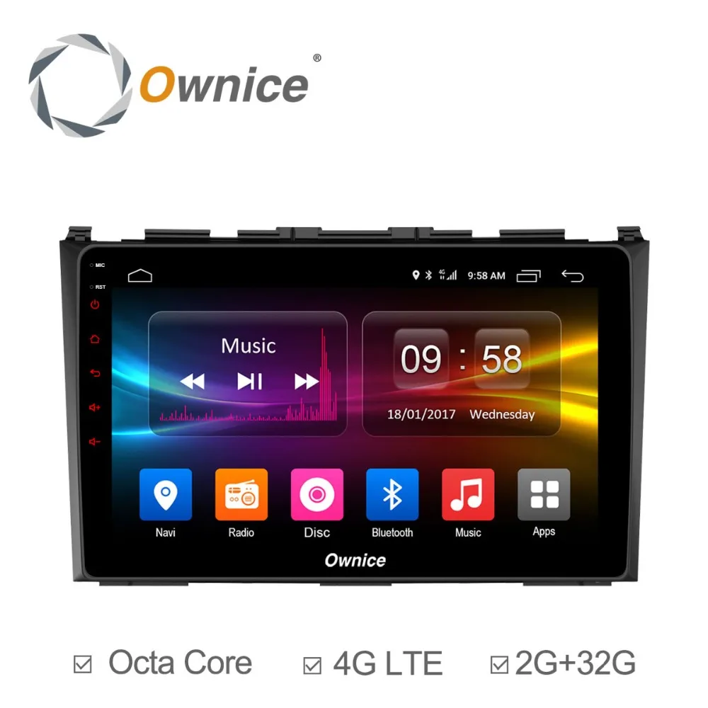 Ownice K1 K2 Octa 8 Core автомобильный DVD gps android 1 32 ГБ для Хонда сrv 2006 2007 2008 2009 2010 2011 Видео
