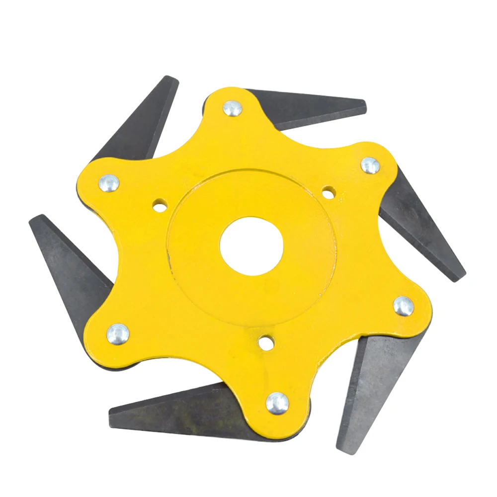 6 стальных лезвий для газонокосилки резак травы триммер головка садовые бритвы