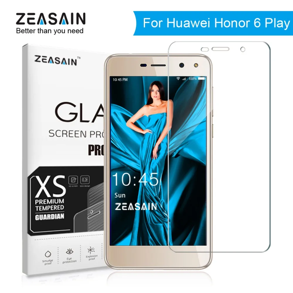 

Original ZEASAIN 9H Tempered Glass for Huawei Honor 6 Play Honor6 play 6play Screen Protector 2.5D Toughened Safety Glass Film