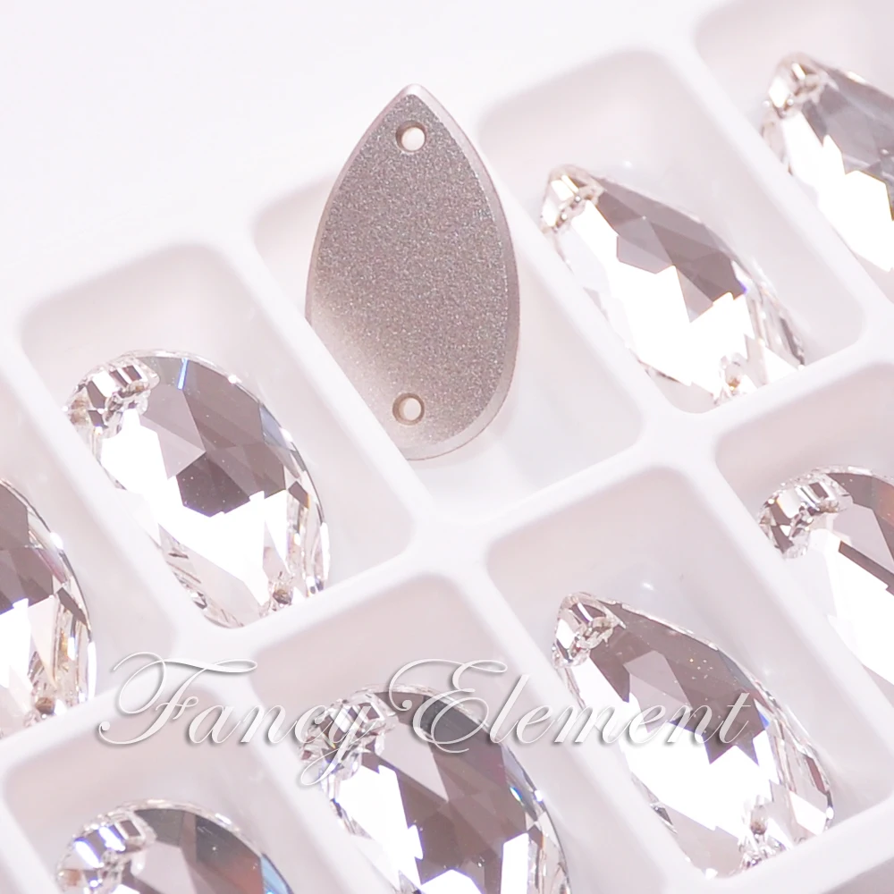 Swarovski Elements 3230 Tear Drop 28x17 мм Clear (001) 1 шт. (не упаковка) Sew On Stone|stone|swarovski crystal stones wholesalestone