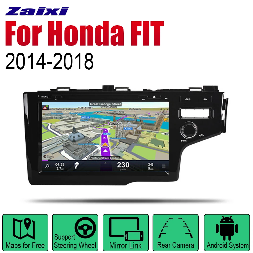 Android автомобильный DVD GPS Navi для Honda FIT 2014 ~ 2018 плеер навигация WiFi Bluetooth