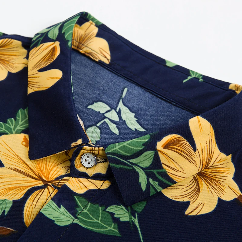 Лидер продаж мужская одежда с цветочным принтом Новое поступление 2017 летние