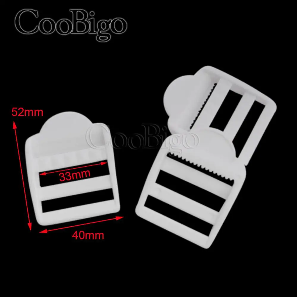 33mm Webbing White 10 шт. черный и белый пластик лестница замок слайдер пряжки для рюкзака ремни Сумка Одежда Домашние животные воротник, тканевая Лента Запчасти Аксессуары - Цвет: 33mm Webbing White