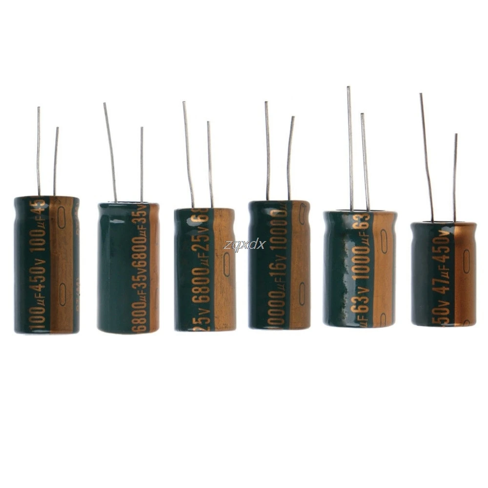 25V 6800uF Capacitance Electrolytic Radial Capacitor High Frequency Low ESR 