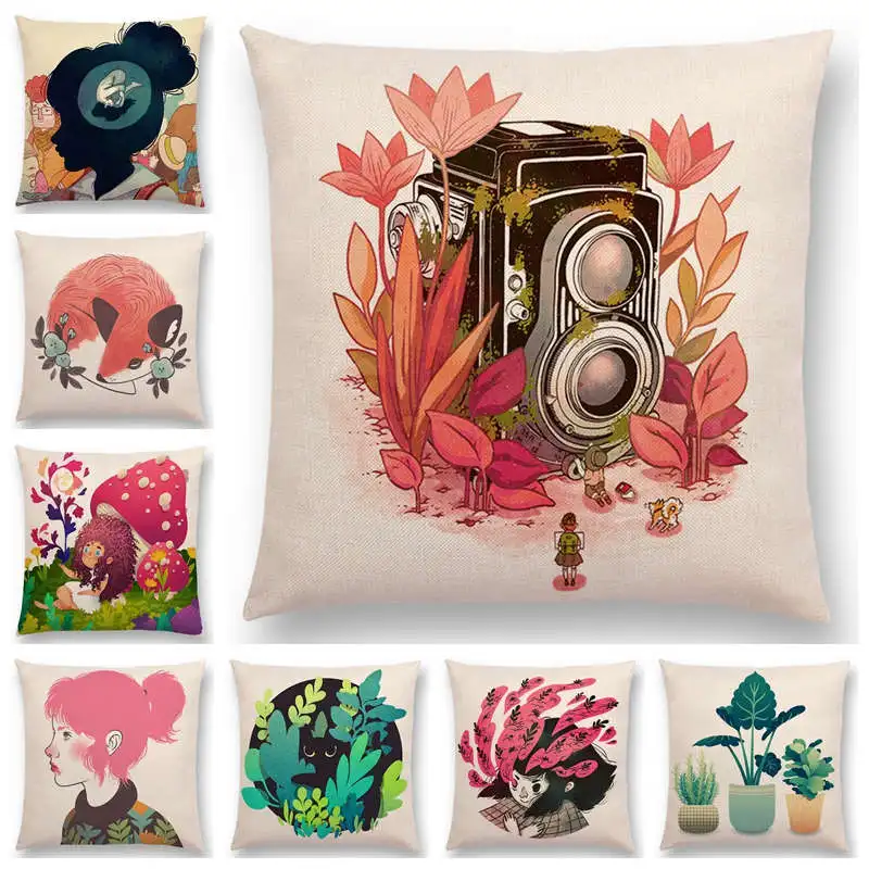 Красивый фантазийный мир милая бабочка цветок кролик фея девушка красочные