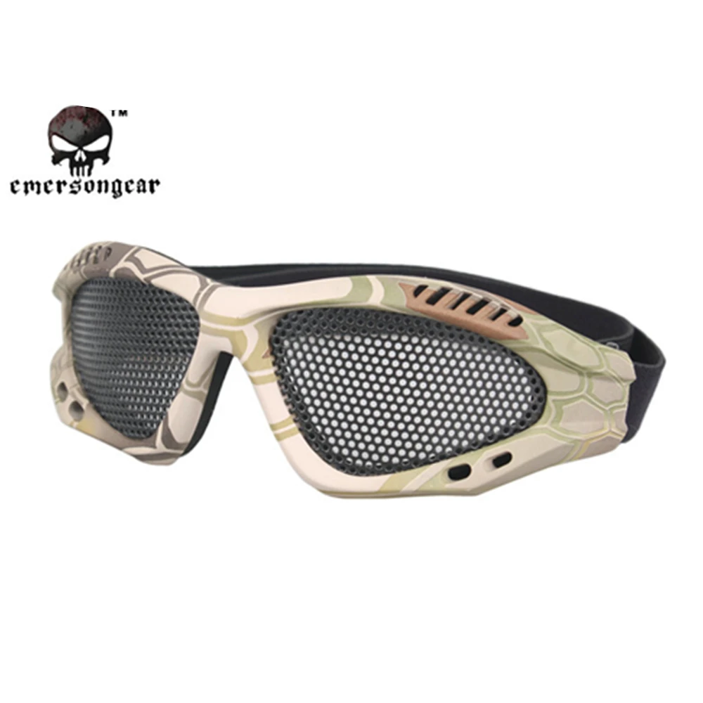 Emersongear Эмерсон ноль очки Painball Защита Для Страйкбола Очки стальная сетка военный Пейнтбольный шлем очки для пеших прогулок
