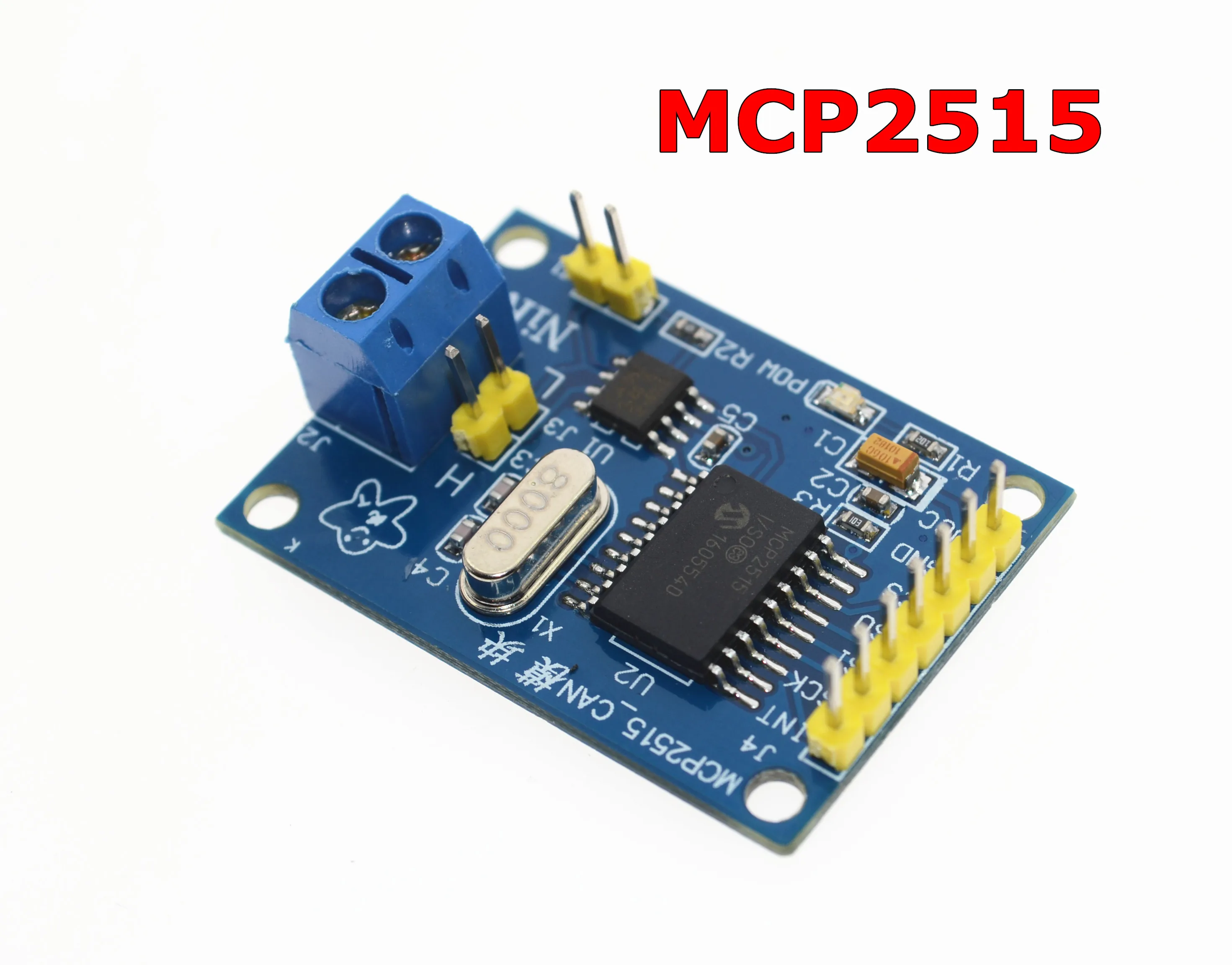 MCP2515 CAN-шина Модульная плата TJA1050 приемник SPI для 51 MCU контроллер рычага Новинка |